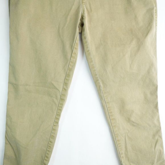 Gap Women's Sz 4 Mid-Rise Light Green Stretch Skinny Casual Button Closure Pants - Picture 3 of 12